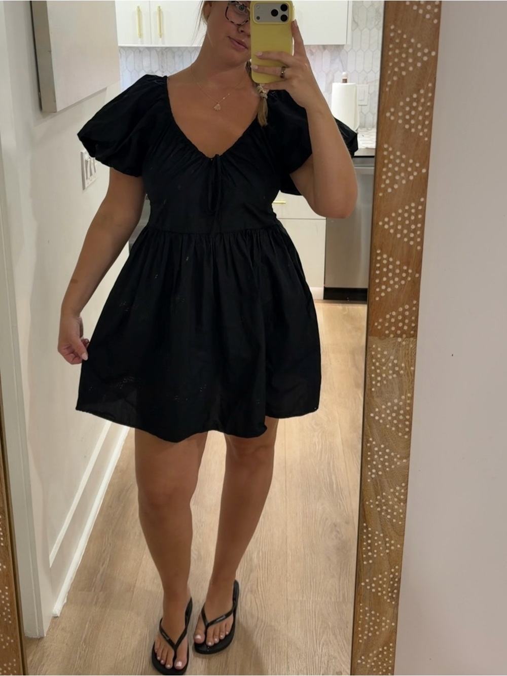 A new day puff sleeve mini dress